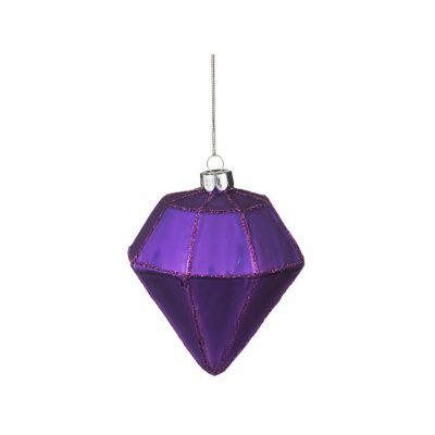 Декоративное изделие шар стеклянный 8*10 см. цвет: фиолетовый Dalian Hantai (D-862-078) 