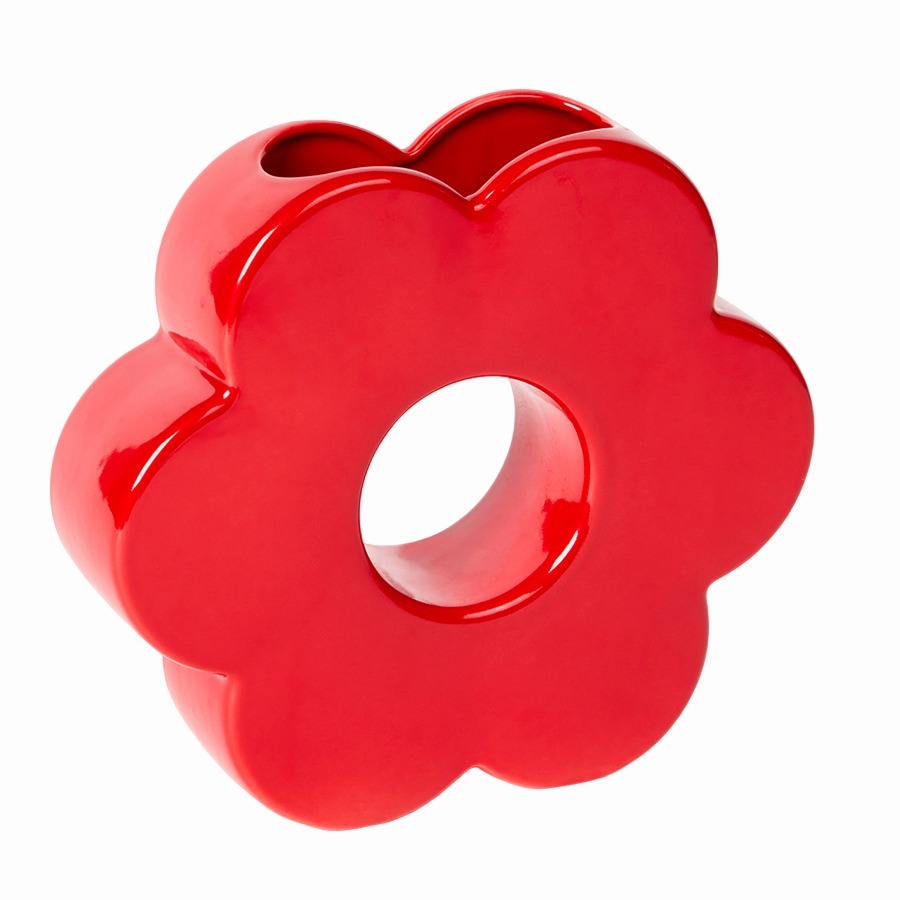 Фото Ваза для цветов daisy, 20 см, красная (75939) - интернет-магазин МегаТерем в Москве