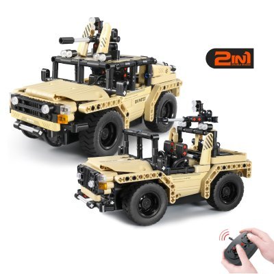 Конструктор военный джип Qi...