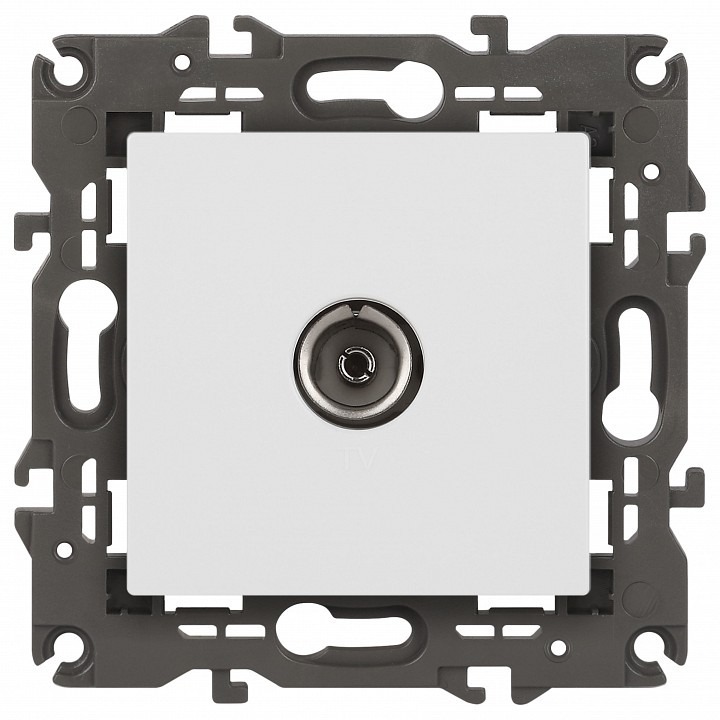 Фото ТВ-розетка без рамки Эра Эра Elegance 14-3101-01М ER_B0065813 - интернет-магазин МегаТерем в Москве