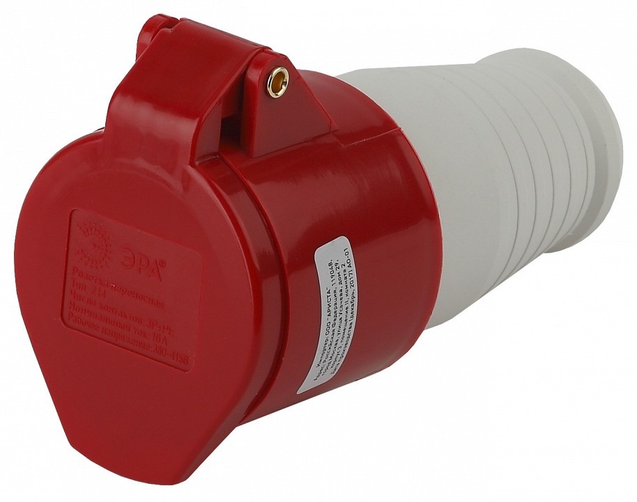 Фото Розетка с заземлением Эра  R-16-3P-PE-IP44 ER_B0032862 - интернет-магазин МегаТерем в Москве