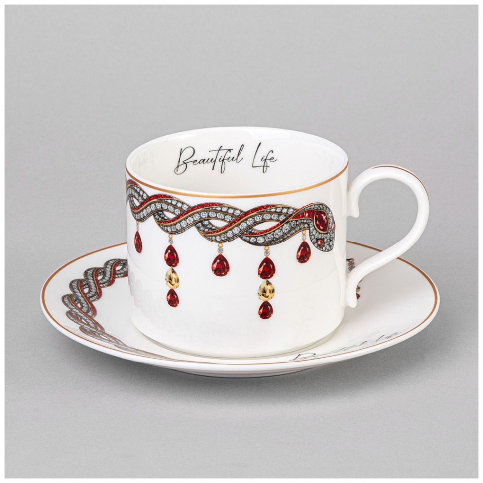 Фото Чайная пара lefard beautiful life 300 мл (590-567)  - интернет-магазин МегаТерем в Москве