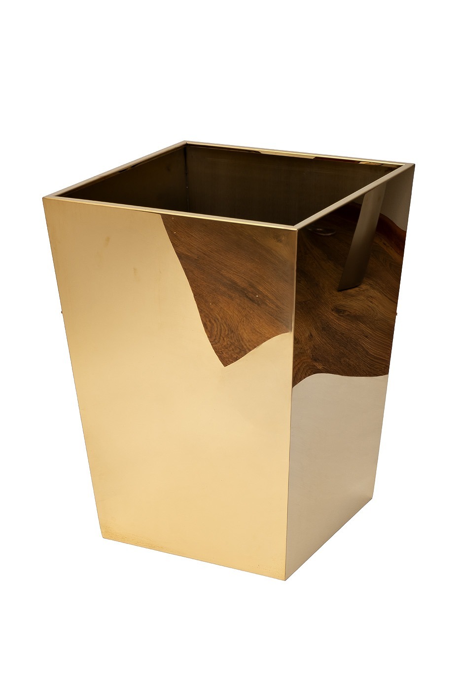 Фото Кашпо напольное h.57см, цвет золото (TT-00010686) - интернет-магазин МегаТерем в Москве