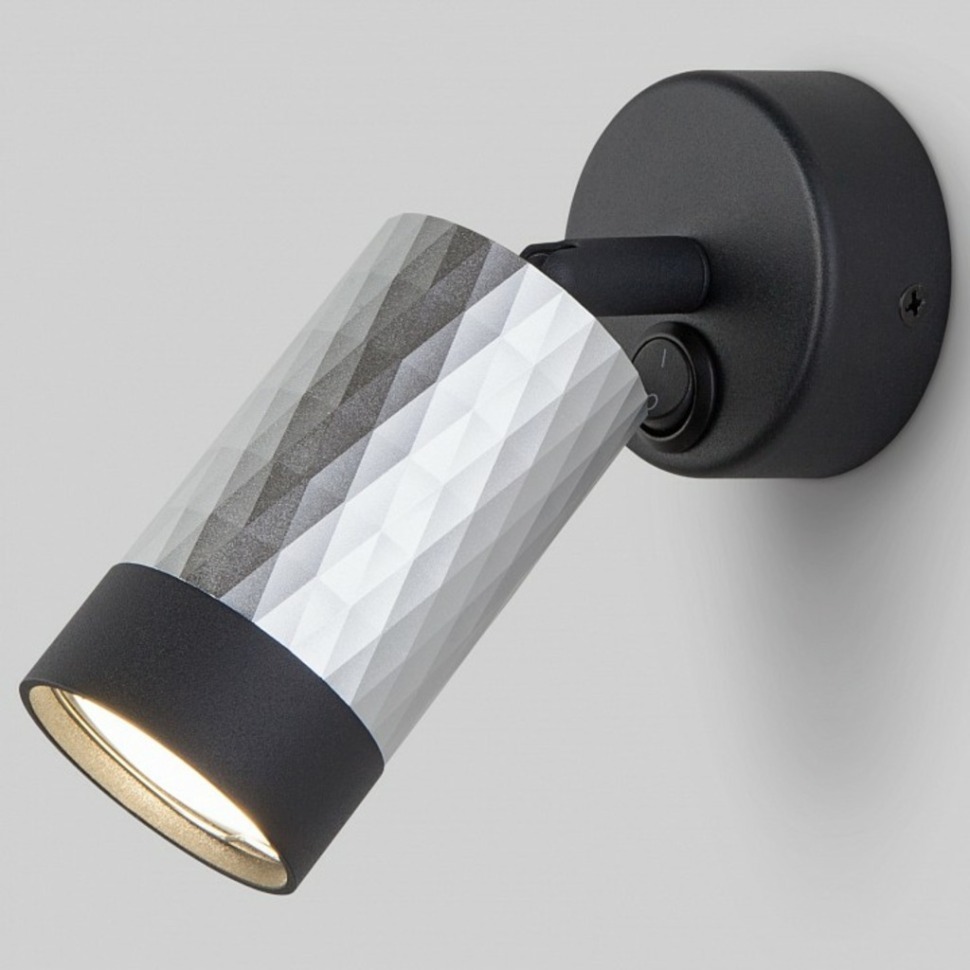 Фото Бра Eurosvet Mizar 20088/1 черный/серебро EV_a050500 - интернет-магазин МегаТерем в Москве