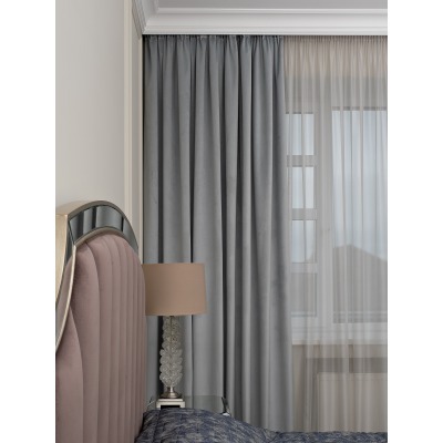 Портьера Silkу 30 голубая димаут 275*260 (TT-00016725)