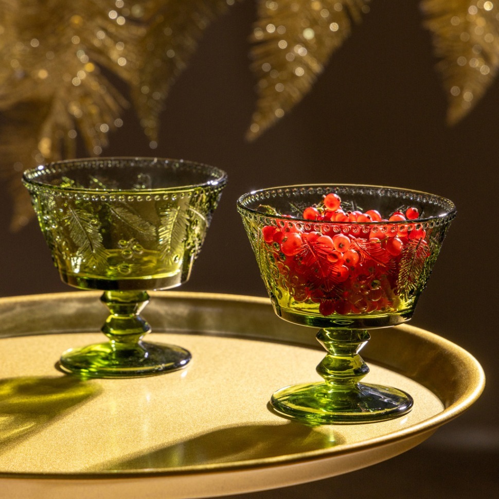 Фото Набор креманок celebration green, 2 шт/280 мл Lefard (355-402) - интернет-магазин МегаТерем в Москве