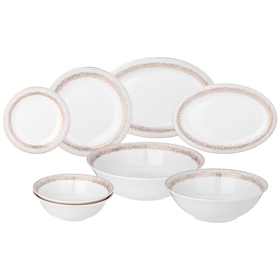 Фото Сервиз обеденный lefard золотой песок на 6 пер. 23 пр. (115-383)  - интернет-магазин МегаТерем в Москве