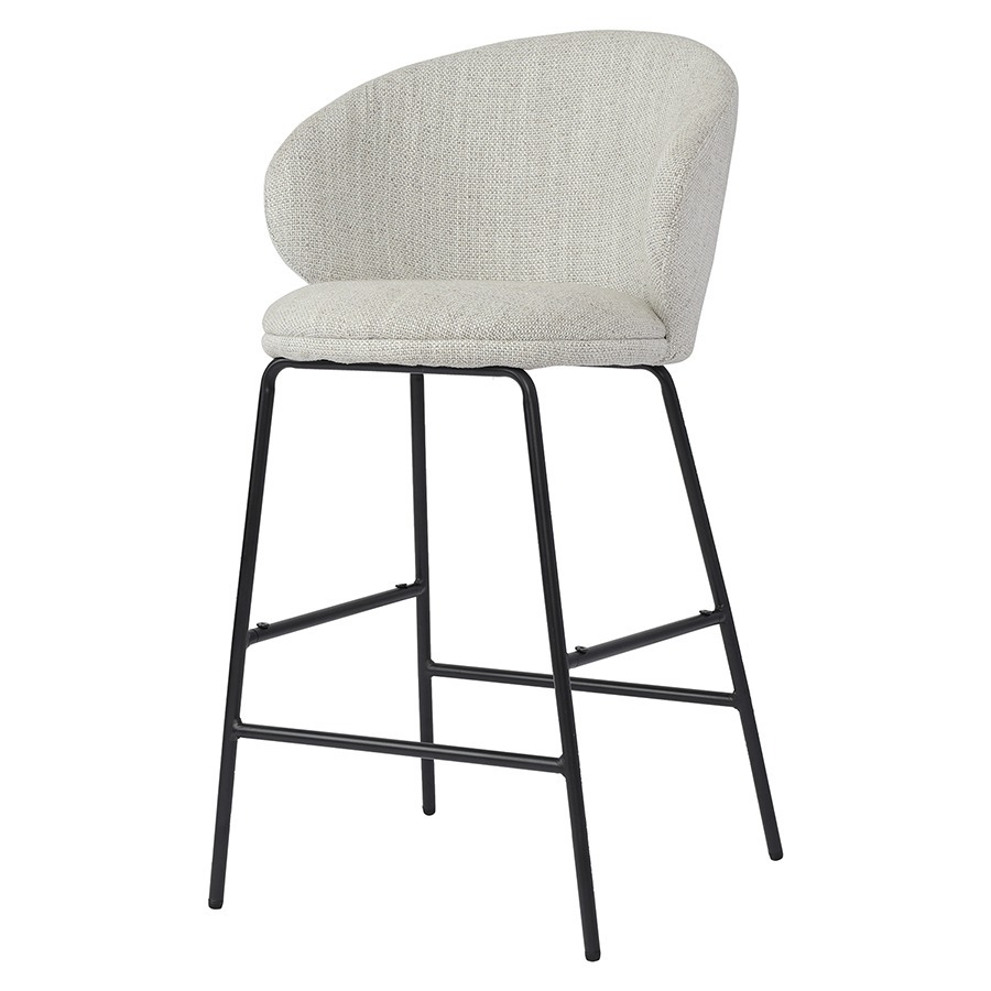 Фото Стул полубарный comfy, рогожка, топленое молоко (77340) - интернет-магазин МегаТерем в Москве