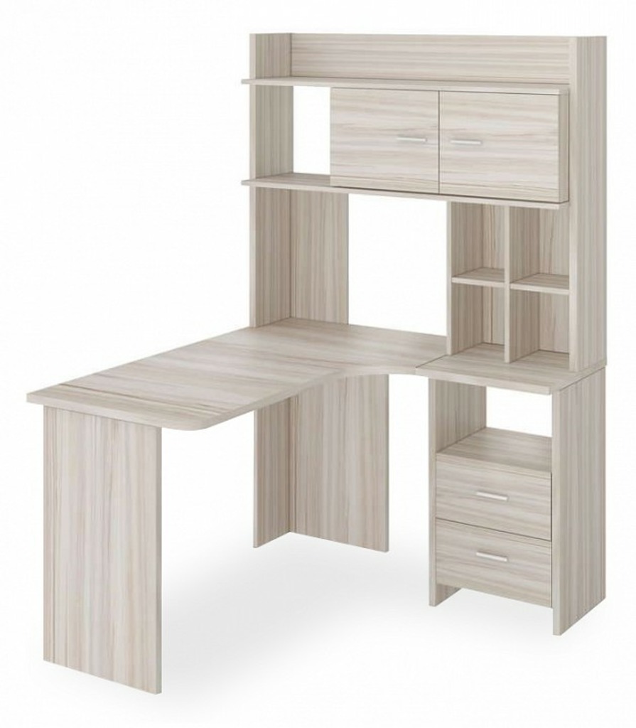 Фото Стол компьютерный Домино Lite СКЛ-Угл130+НКЛХ-120 К ПРАВ MER_SKL-Ugl130-NKLH-120_K_PRAV - интернет-магазин МегаТерем в Москве