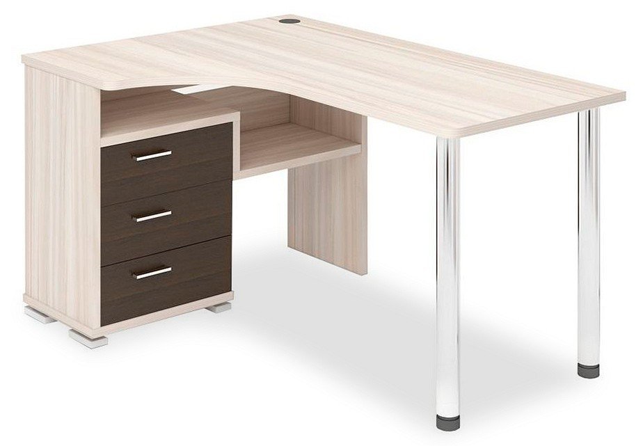 Фото Стол письменный Домино СР-132С-140 MER_SR-132S-140-KV-LEV - интернет-магазин МегаТерем в Москве