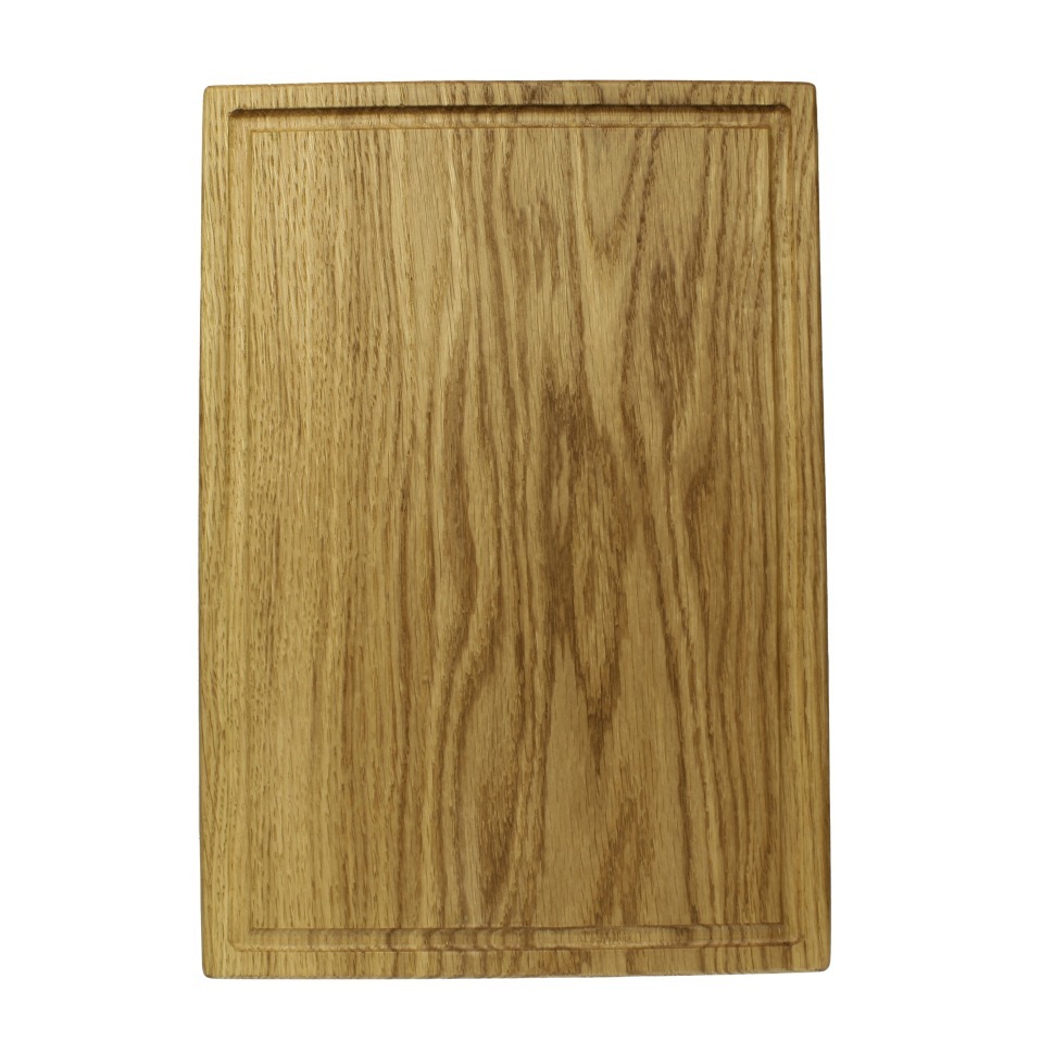 Фото Доска разделочная 37х25х1,8 см деревянная, дуб ДЧ-018/1 - интернет-магазин МегаТерем в Москве