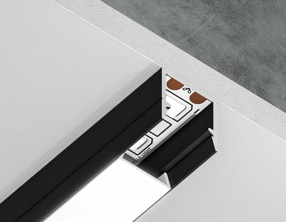 Фото Профиль накладной Ambrella Light GP GP1650BK AMBR_GP1650BK - интернет-магазин МегаТерем в Москве