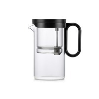 Чайный инфузер P002A-500, Боросиликатное стекло, металл, clear/black, SAMADOYO
