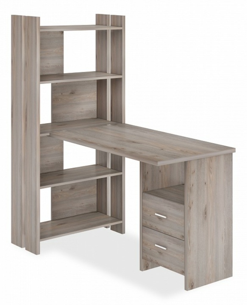 Фото Стол компьютерный Домино Лайт СТЛ-ОВ+С120Прям+ТЯЛ MER_STL-OV-S120Pryam_N - интернет-магазин МегаТерем в Москве