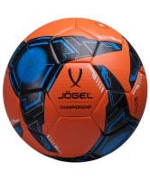 Мяч футбольный Championship №5, оранжевый/синий/черный (2108258)