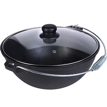 Фото Казан чугунный с крышкой 8 л MAYER BOCH 31165 (31164) - интернет-магазин МегаТерем в Москве