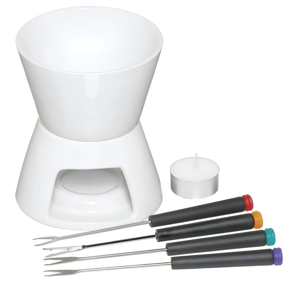 Фото Набор для приготовления шоколадного фондю с 4 вилками KitchenCraft KC KCFONCHOC - интернет-магазин МегаТерем в Москве