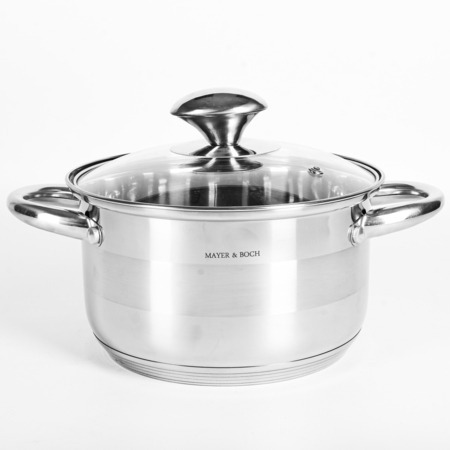 Фото Кастрюля с крышкой 2,6 л MAYER BOCH (9-30996-2,6) - интернет-магазин МегаТерем в Москве