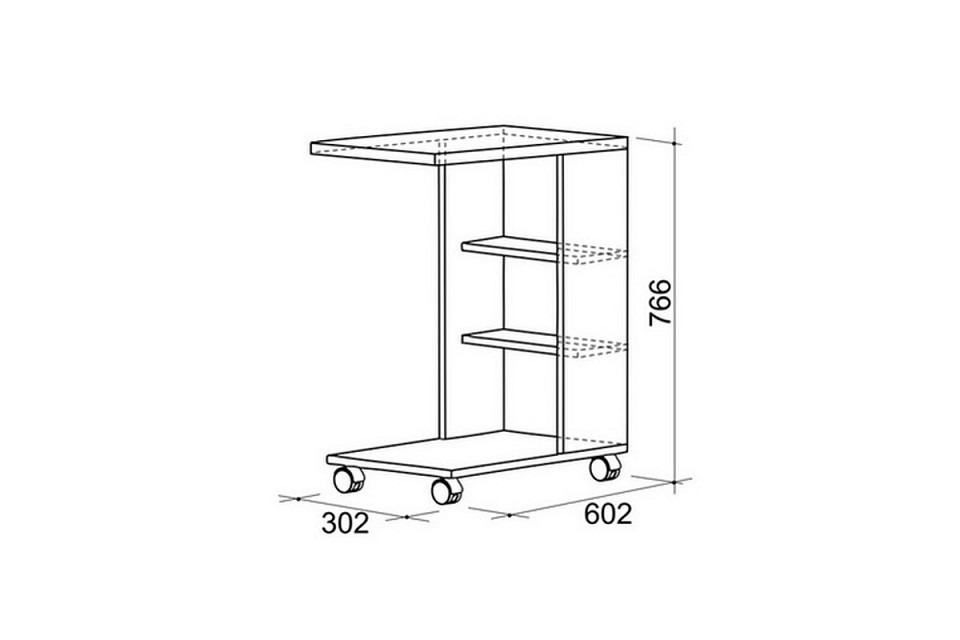 Фото Стол прикроватный Мальта MBS_SP-002-1544 - интернет-магазин МегаТерем в Москве