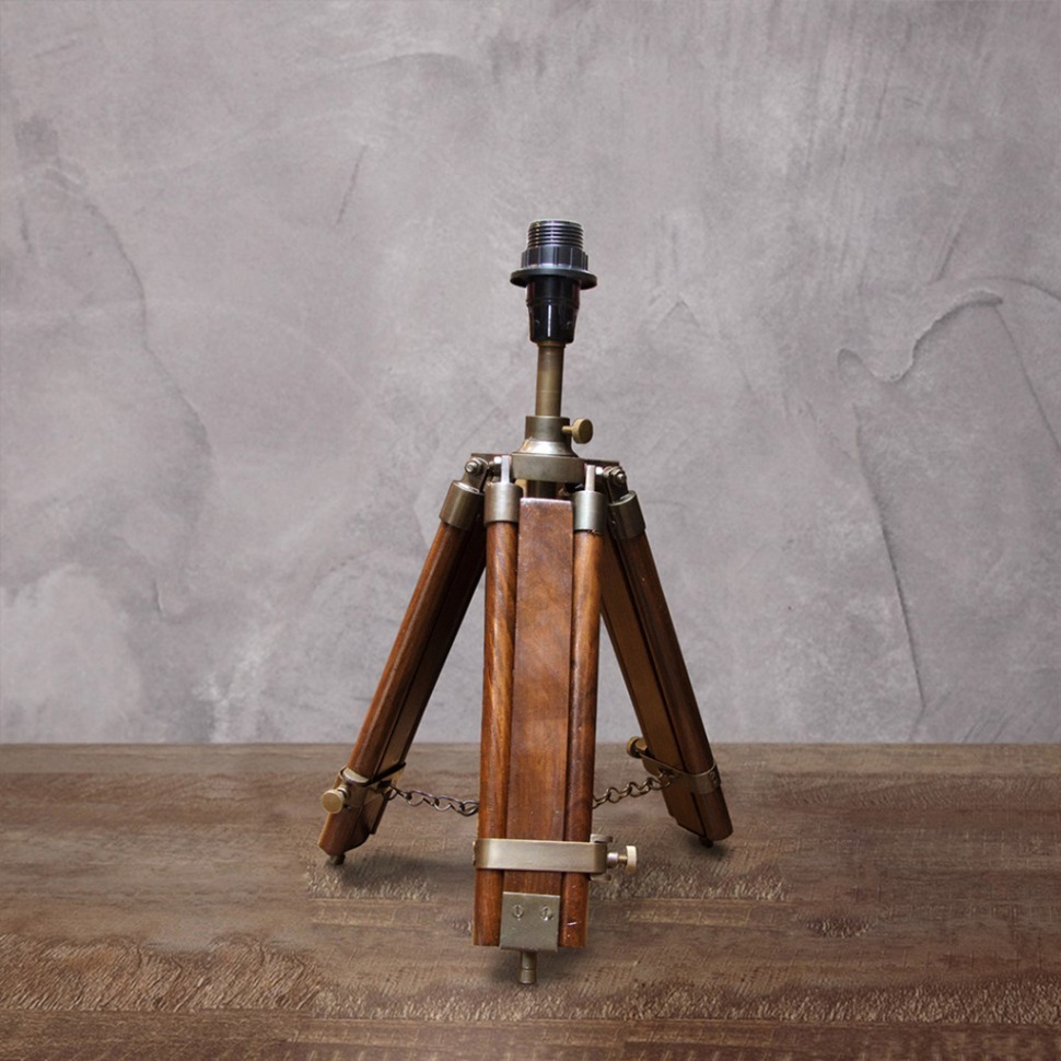 Фото Стойка для лампы 18757, дерево, металл, Brown, ROOMERS FURNITURE - интернет-магазин МегаТерем в Москве