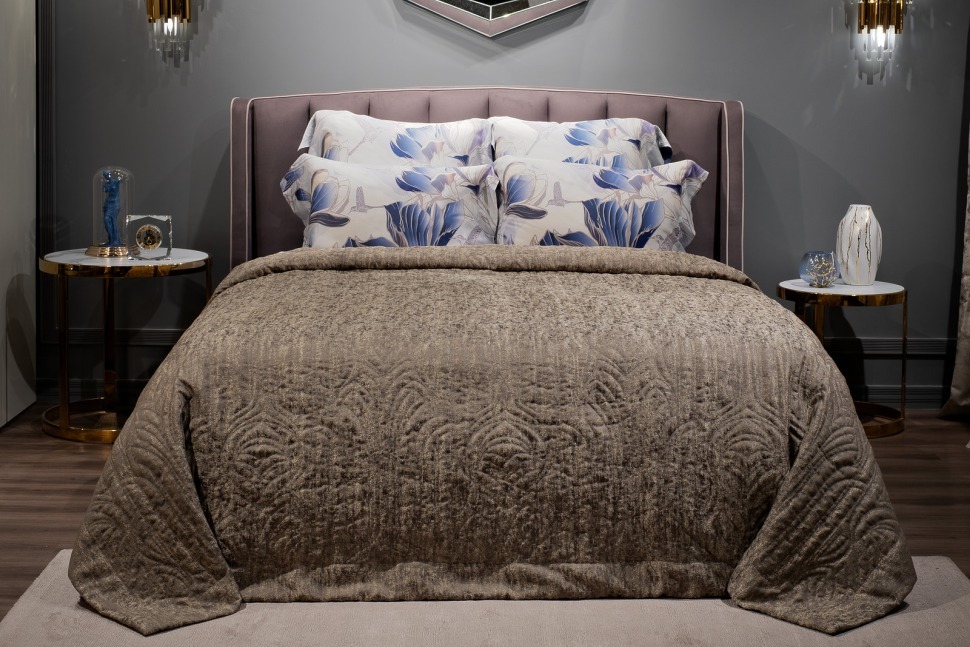 Фото Покрывало Cascata Фортуна 260*260 со стежкой (TT-00015216) - интернет-магазин МегаТерем в Москве