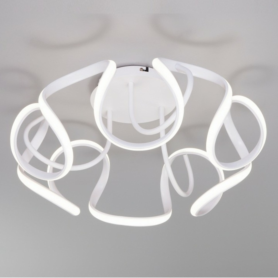 Фото Накладной светильник Eurosvet Alstroemeria 90238/1 белый EV_a053050 - интернет-магазин МегаТерем в Москве