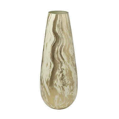 Ваза стеклянная золотисто-б...