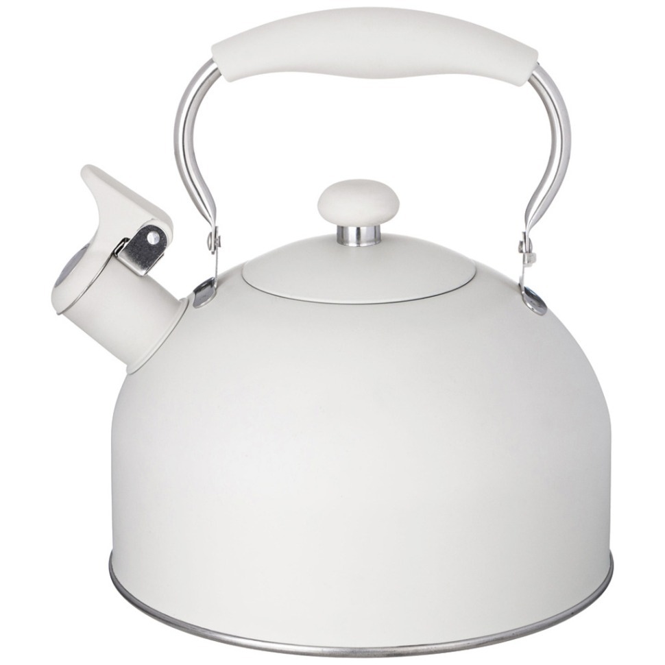 Фото Чайник agness со свистком 2,5 л,нжс индукция, устойчивое жаропрочное покрытие (937-908)  - интернет-магазин МегаТерем в Москве