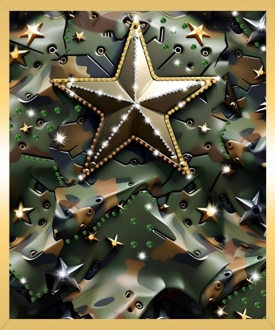 Фото Картина ЗВЕЗДА НАДЕЖДЫ с кристаллами Swarovski (3164) - интернет-магазин МегаТерем в Москве