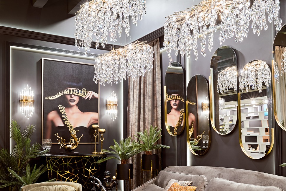 Фото Зеркало овальное в мет. раме цвет золото 45*110*3,5см (TT-00004754) - интернет-магазин МегаТерем в Москве