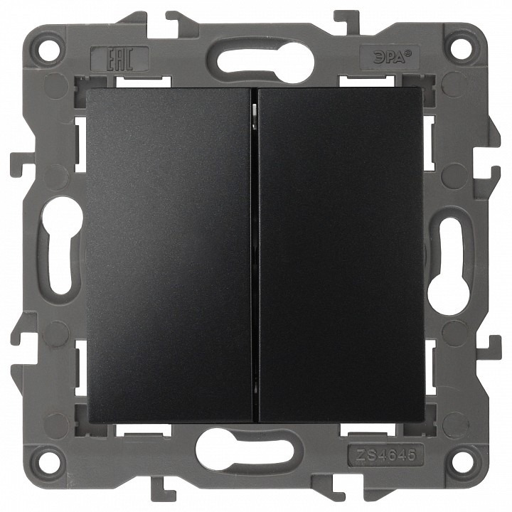 Фото Выключатель двухклавишный без рамки Эра Эра Elegance 14-1104-05 ER_B0034234 - интернет-магазин МегаТерем в Москве