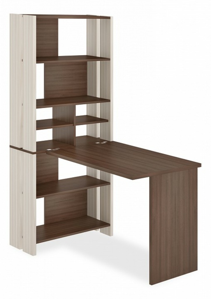 Фото Стол компьютерный Домино Лайт СТЛ-ОВХ+С100Прям без тумбы MER_STL-OVH-S100Pryam_bez_tumby_KSH - интернет-магазин МегаТерем в Москве