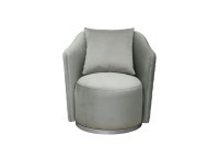 Кресло Verona/VD вращающееся, велюр мятный Colt025-MINT/хром 70*77*80см (TT-00014708)