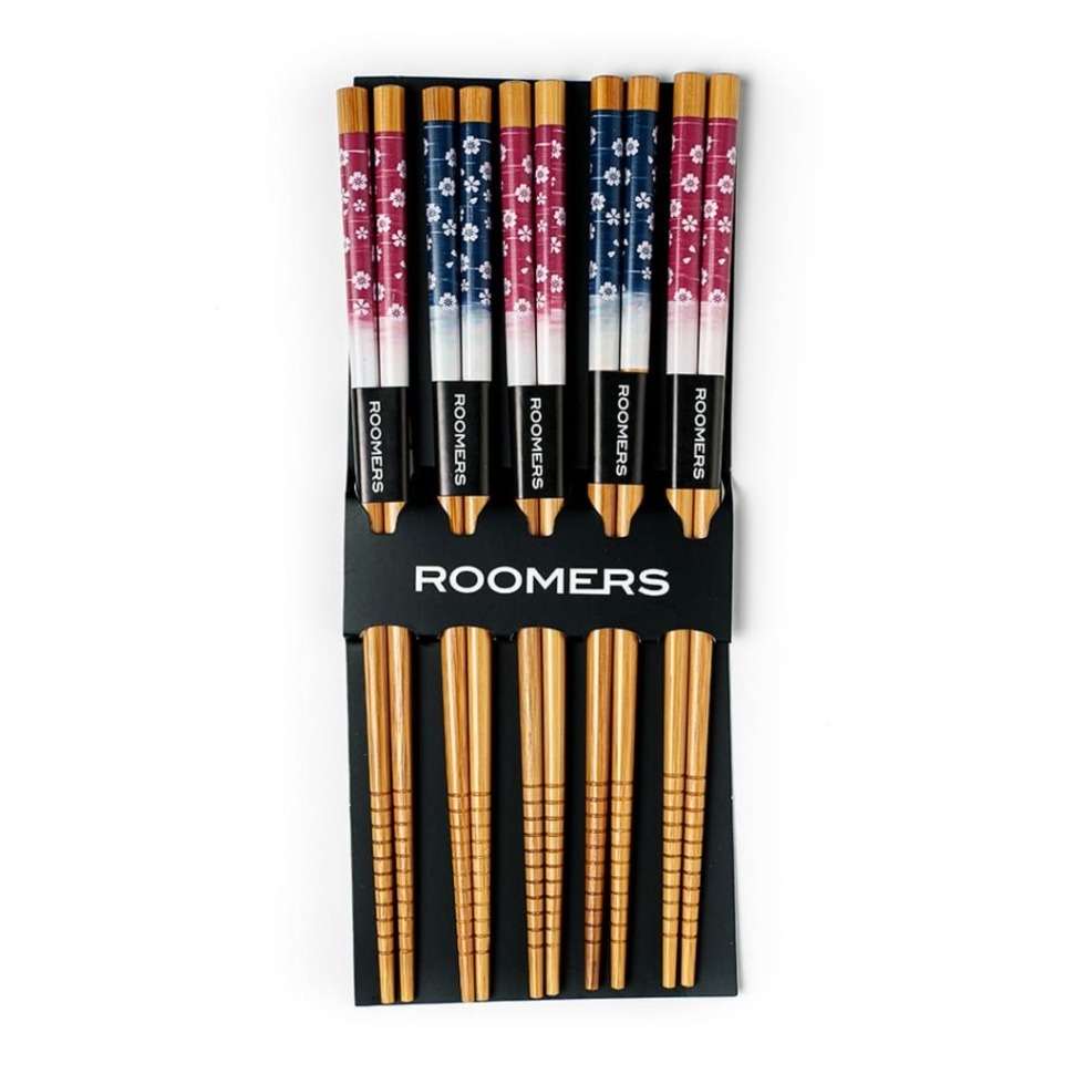 Фото Палочки для еды набор 5 пар A26-T74, бамбук, Multicolor, ROOMERS TABLEWARE - интернет-магазин МегаТерем в Москве