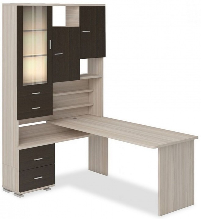 Фото Стол компьютерный Домино СР-620/180 MER_SR-620-180-KVK-LEV - интернет-магазин МегаТерем в Москве