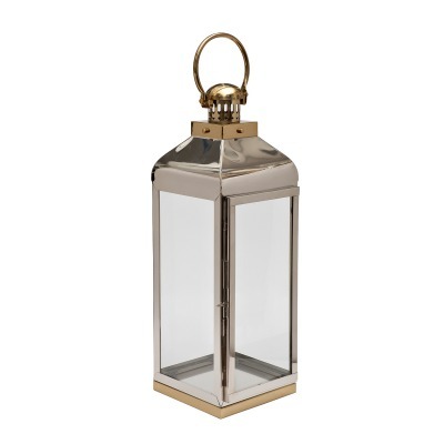 Подсвечник нерж.сталь/стекл...