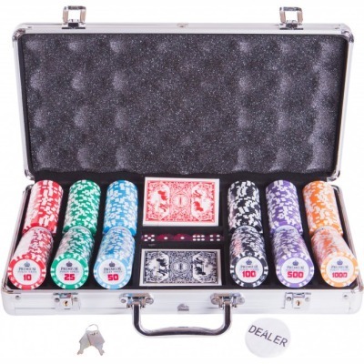 Набор для покера Premium Crown на 300 фишек (33244)