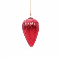 Новогодняя игрушка ND-75B, стекло, Red, ROOMERS FURNITURE