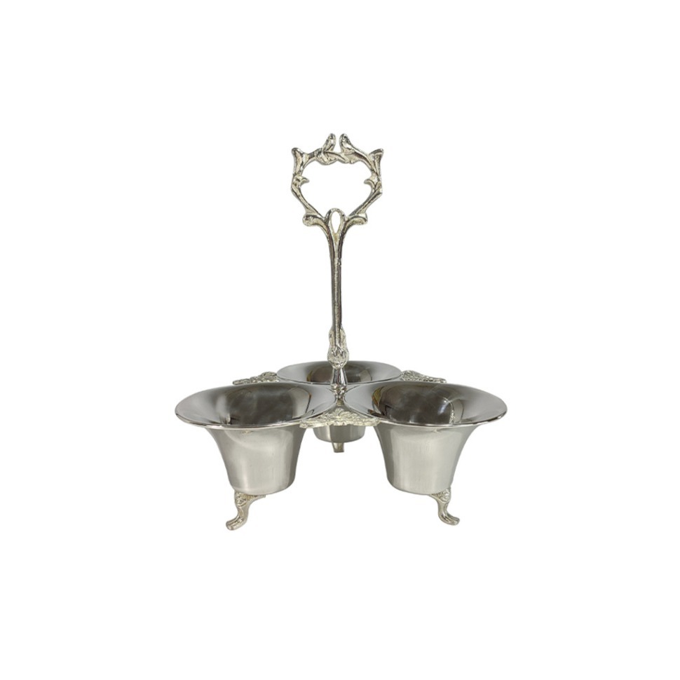 Фото Менажница 12619/S, 12 см, никель, посеребрение, silver, ROOMERS TABLEWARE - интернет-магазин МегаТерем в Москве