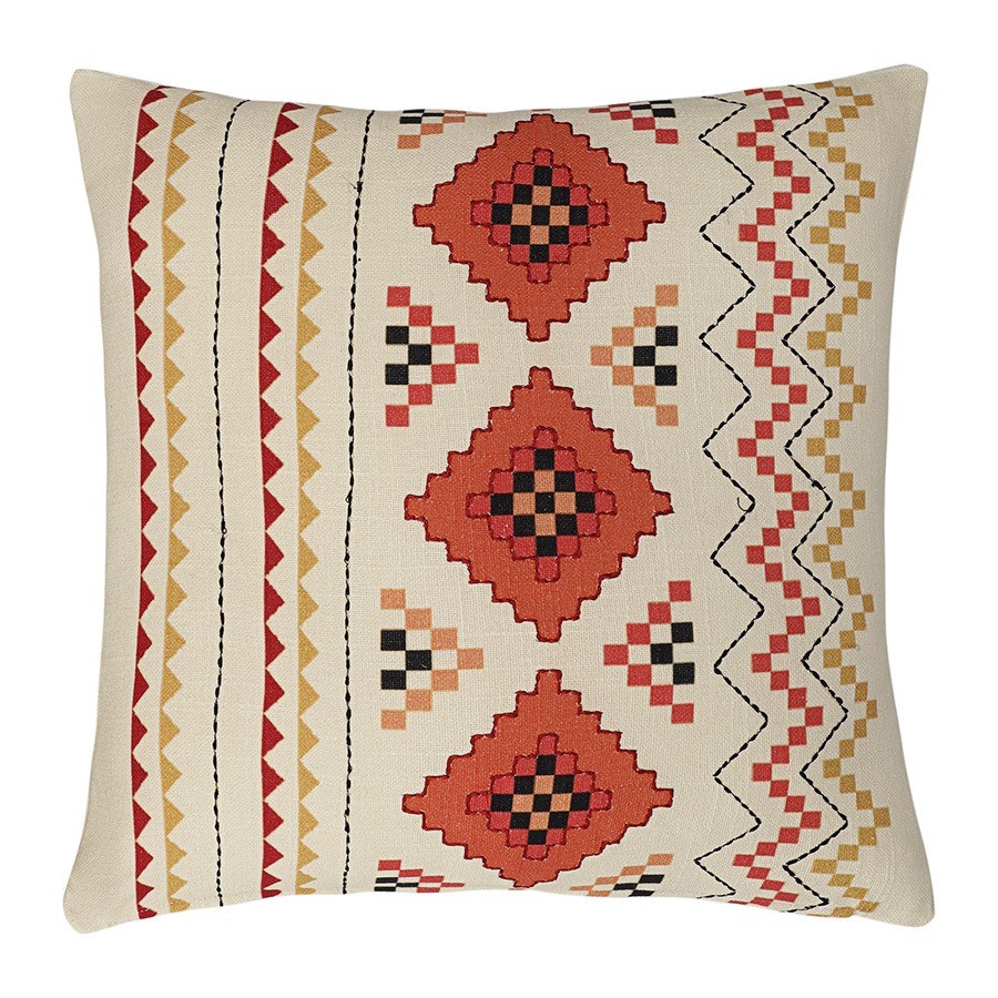 Фото Подушка декоративная по мотивам башкирских орнаментов из коллекции cultural heritage, 45х45 см (77717) - интернет-магазин МегаТерем в Москве