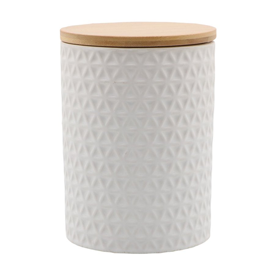 Фото Банка для хранения керамическая farah, 900 мл, белая (73997) - интернет-магазин МегаТерем в Москве