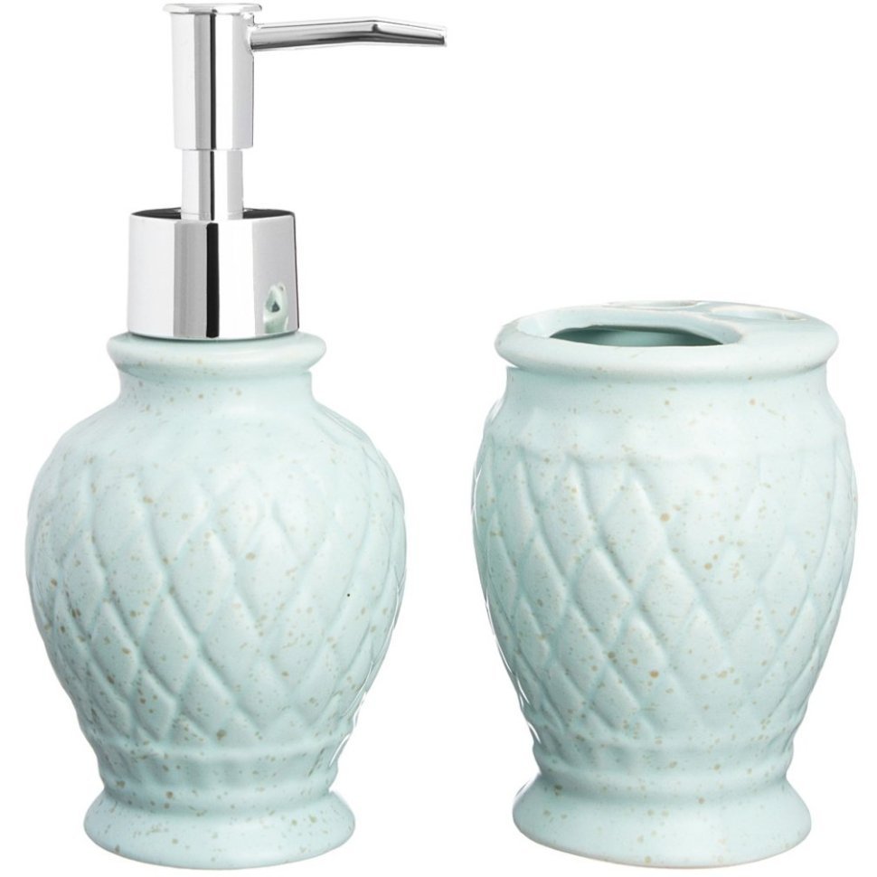 Фото Набор для ванной комнаты 2 предмета, размер 7*19 см Lefard (155-653) - интернет-магазин МегаТерем в Москве