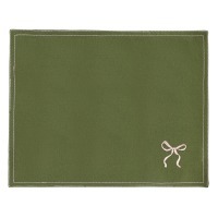 Салфетка под приборы fancy bows оливкового цвета из коллекции essential, 35х45 см (79427)