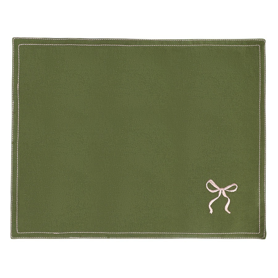 Фото Салфетка под приборы fancy bows оливкового цвета из коллекции essential, 35х45 см (79427) - интернет-магазин МегаТерем в Москве