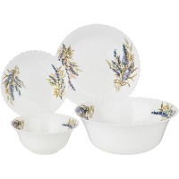 Набор столовый agness lavender field 19пр: 25см/20см/15см/23см (598-063) 