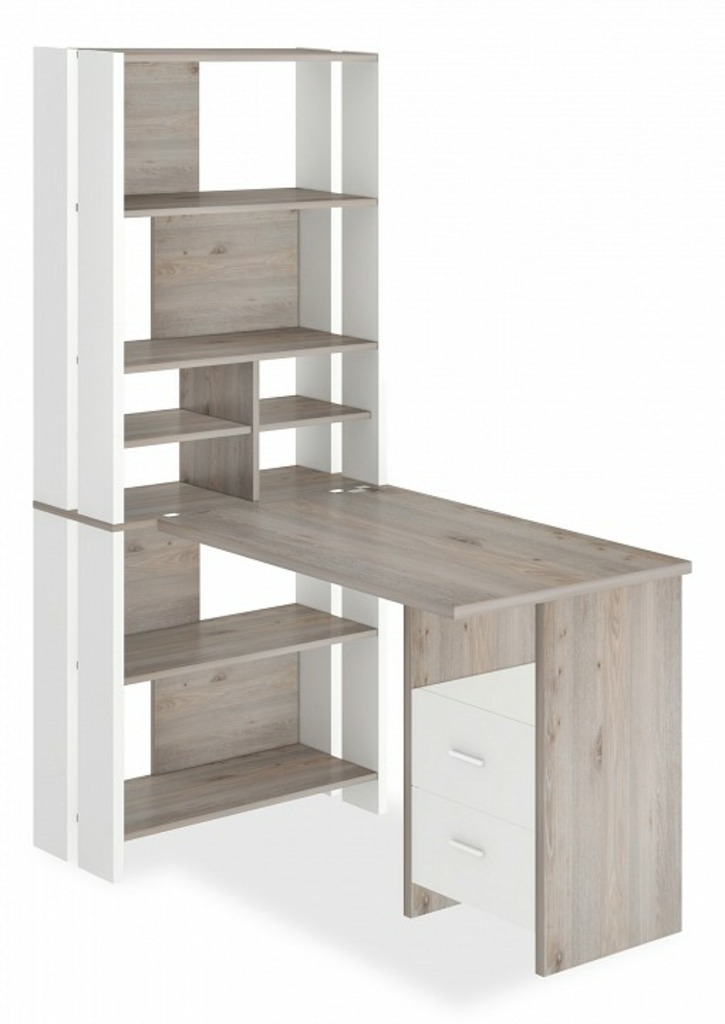 Фото Стол компьютерный Домино Лайт СТЛ-ОВХ+С100Прям MER_STL-OVH-S100Pryam_BEN - интернет-магазин МегаТерем в Москве