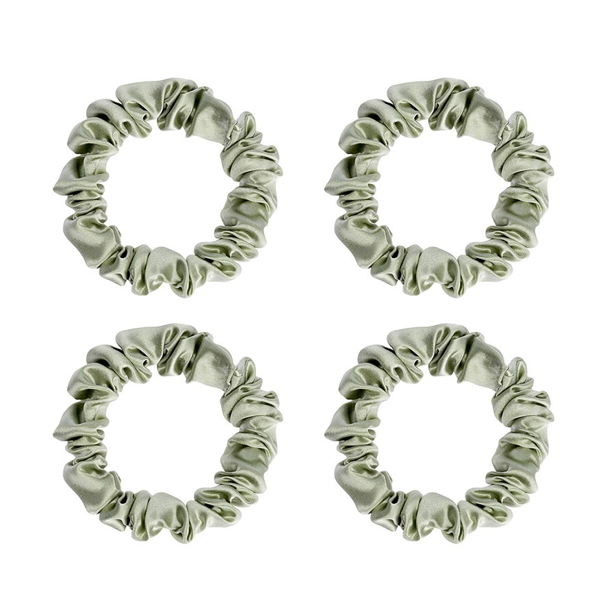 Фото Набор из 4 шелковых резинок для волос мятного цвета из коллекции essential (77829) - интернет-магазин МегаТерем в Москве