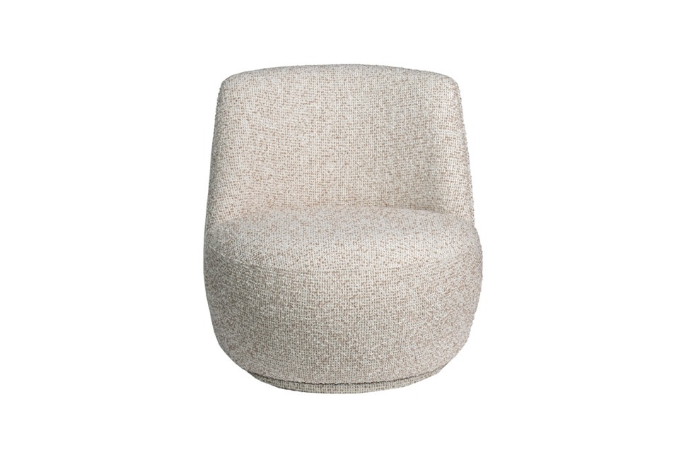 Фото Кресло Rivoli поворотное рогожка бежевый 73*75*75см (TT-00014344) - интернет-магазин МегаТерем в Москве