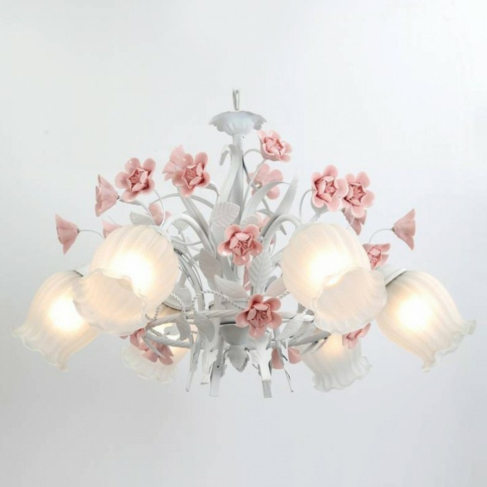 Фото Подвесная люстра Lucia Tucci Fiori di Rose Fiori di rose 106.6 LT_Fiori_di_rose_106.6 - интернет-магазин МегаТерем в Москве
