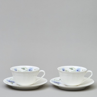 Чайный набор lefard "васильки"  на 2 пер. 4 пр. 330 мл (760-829) 